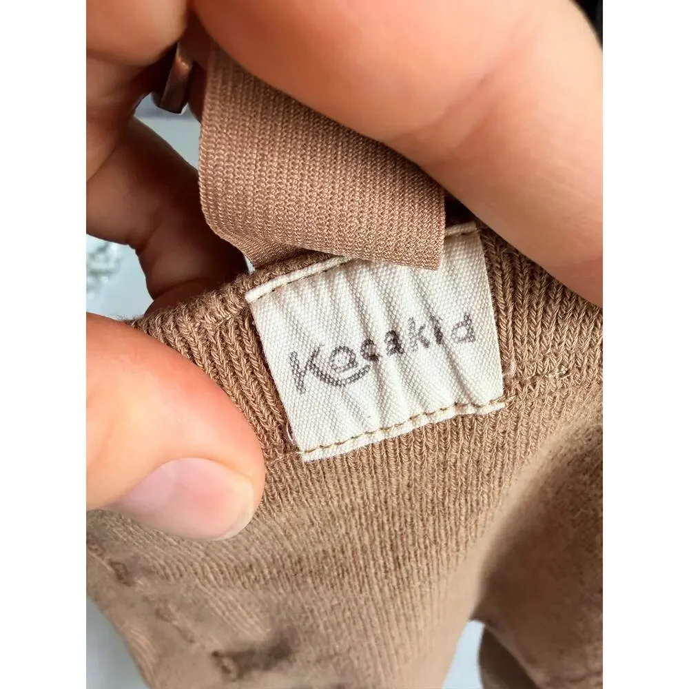 Kocakid Brown Suspender Tights for Baby - 6-12 Months